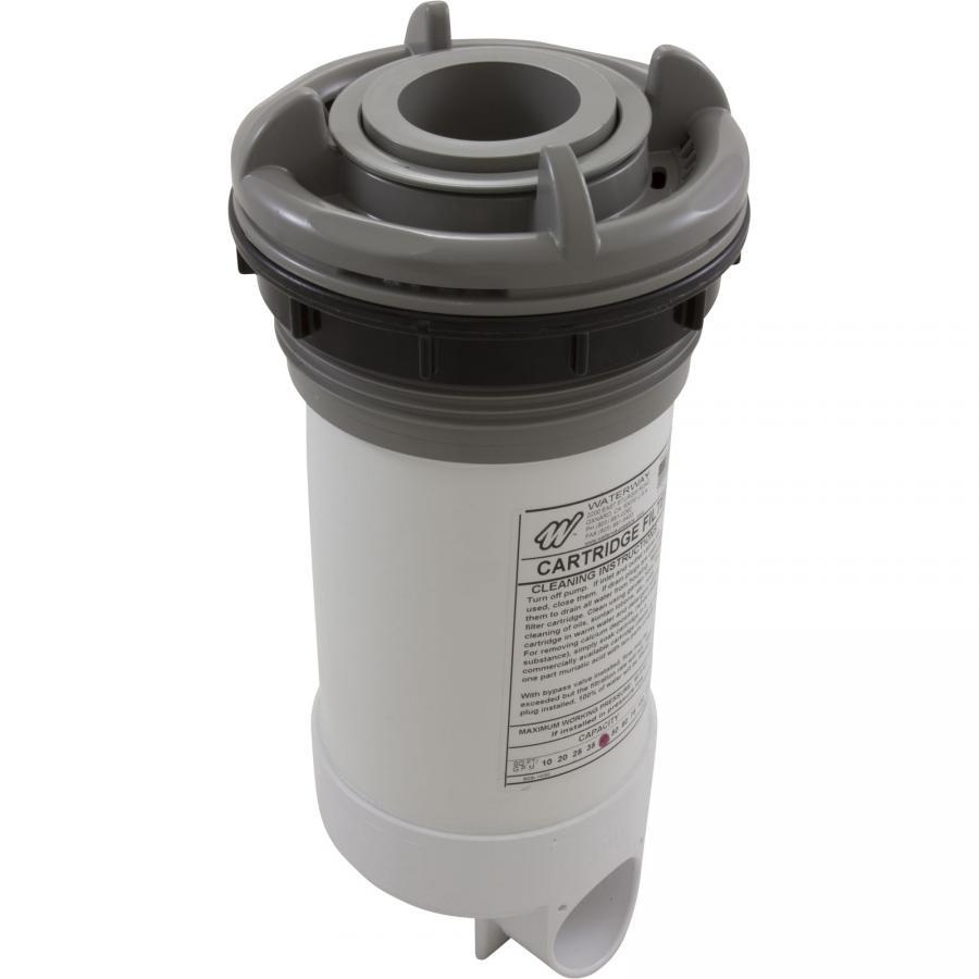 Cannister Skim Filter Complete, WW DynaFlo Lo-Profile, 40sqft, Gray